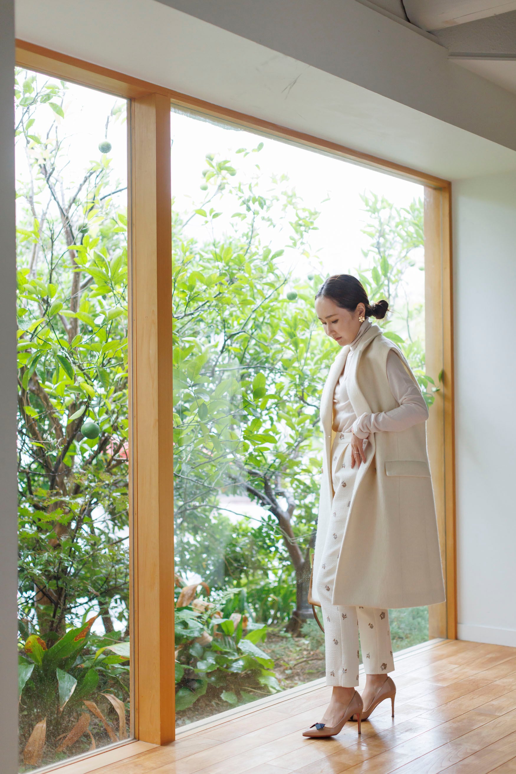 BLUELEA ブルレア ドット柄 Braid 物語る Blouse 新品未使用タグ付き