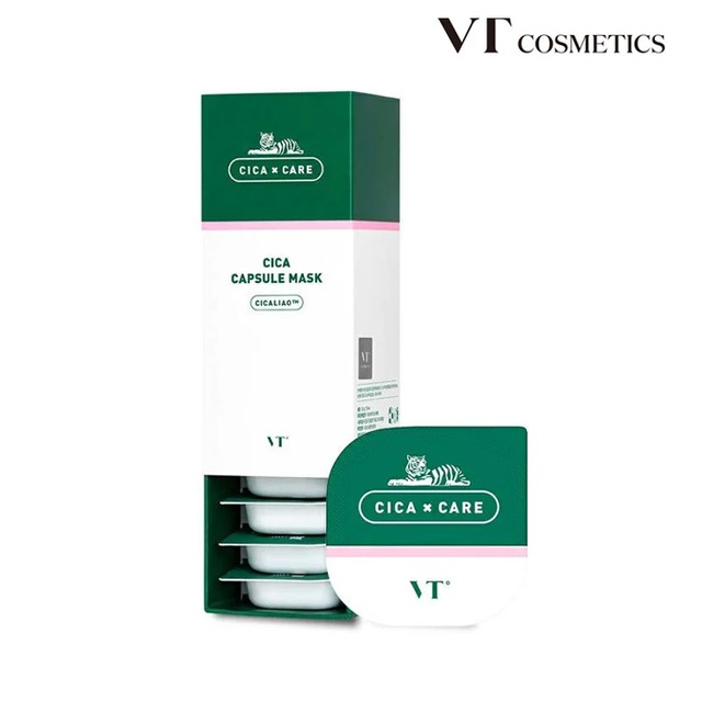 VT cosmetics CAPSULE MASK シカ カプセル マスク 7.5g 1箱(7.5g ×10個) パック ウォッシュオフ 肌荒れ 毛穴ケア 角質ケア 韓国コスメ 正規品 国内発送