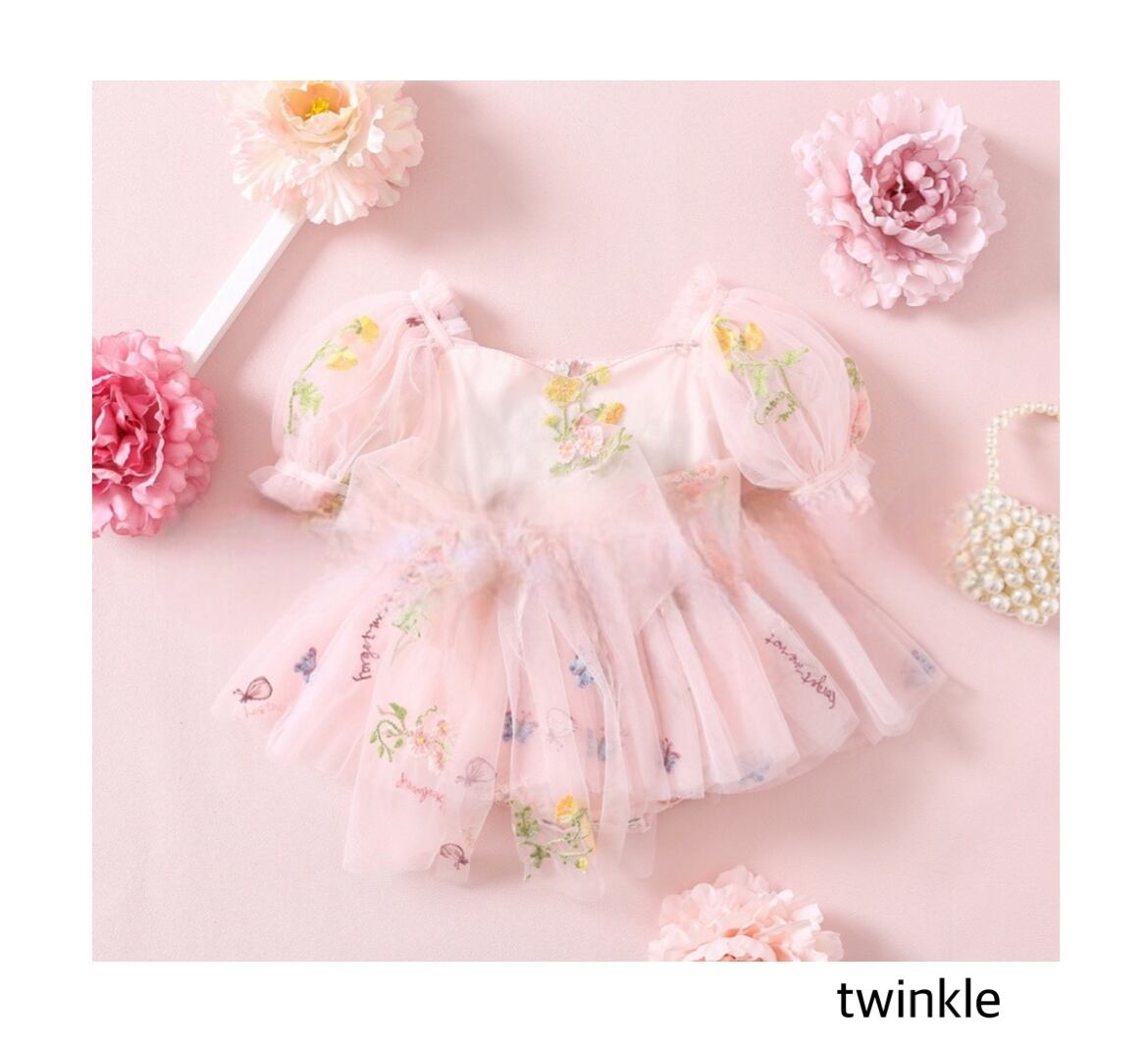 予約 garden party rompers pink