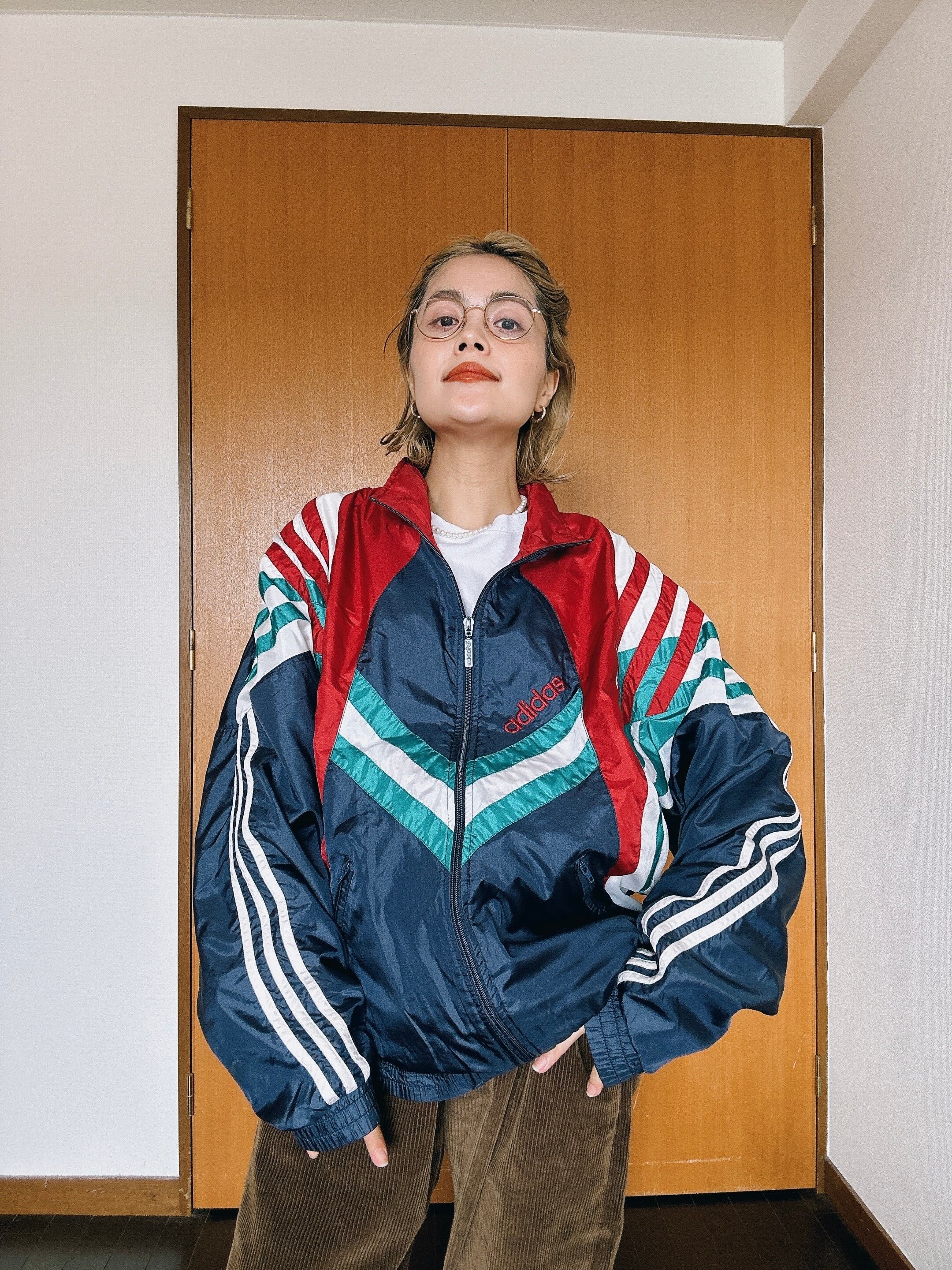 （OT640）90’s adidas nylon jacket | OVERLAP CLOTHING
