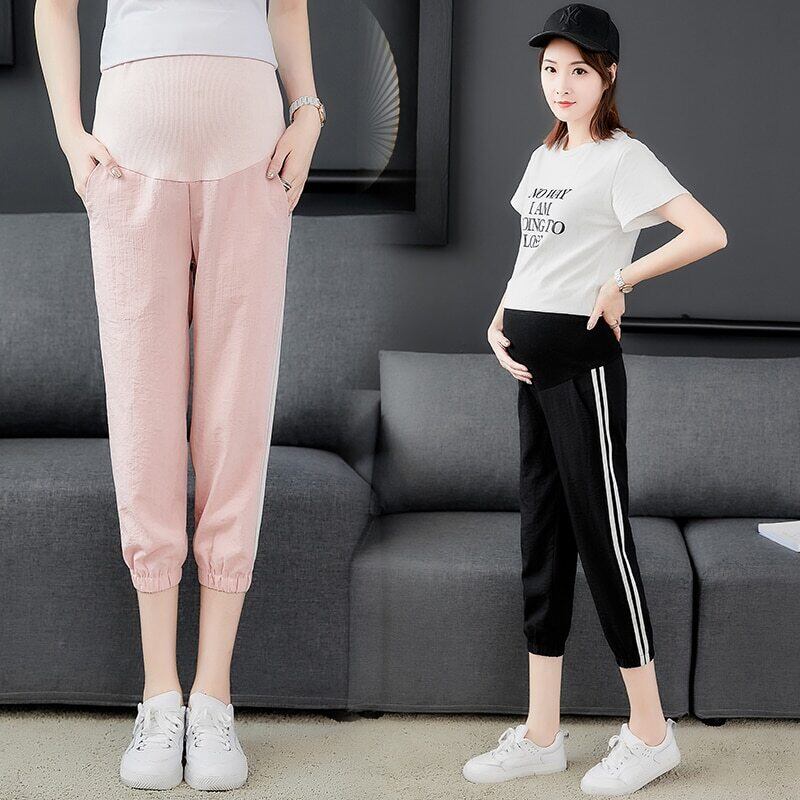 【新作】【送料無料】 夏のマタニティ服マタニティパンツ＆カプリススポーツパンツマタニティパンツ妊婦妊娠パンツC870 サマー 夏物 AL expec334396920230