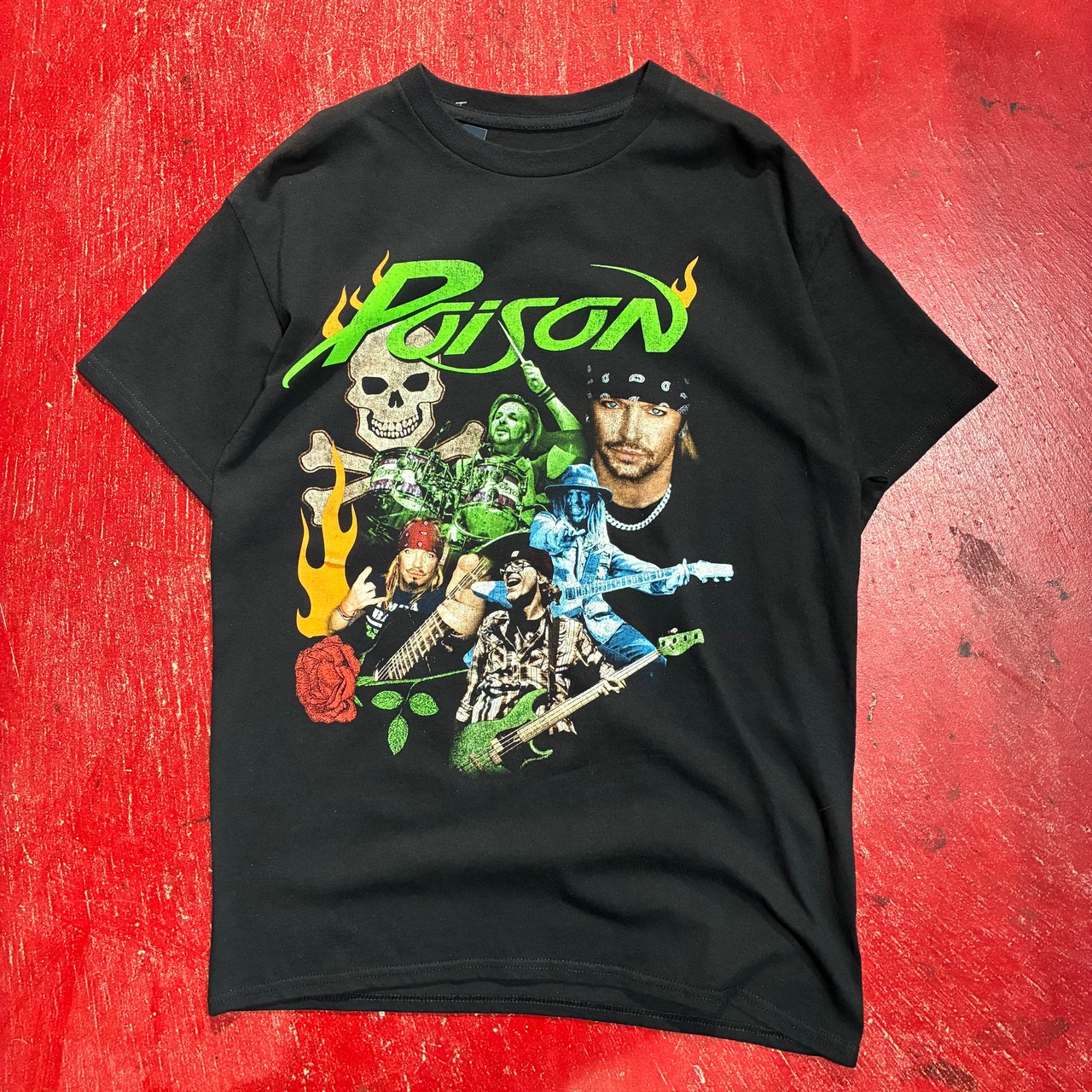 Poison バンドTシャツ　黒　ポイズン　ツアーTシャツ