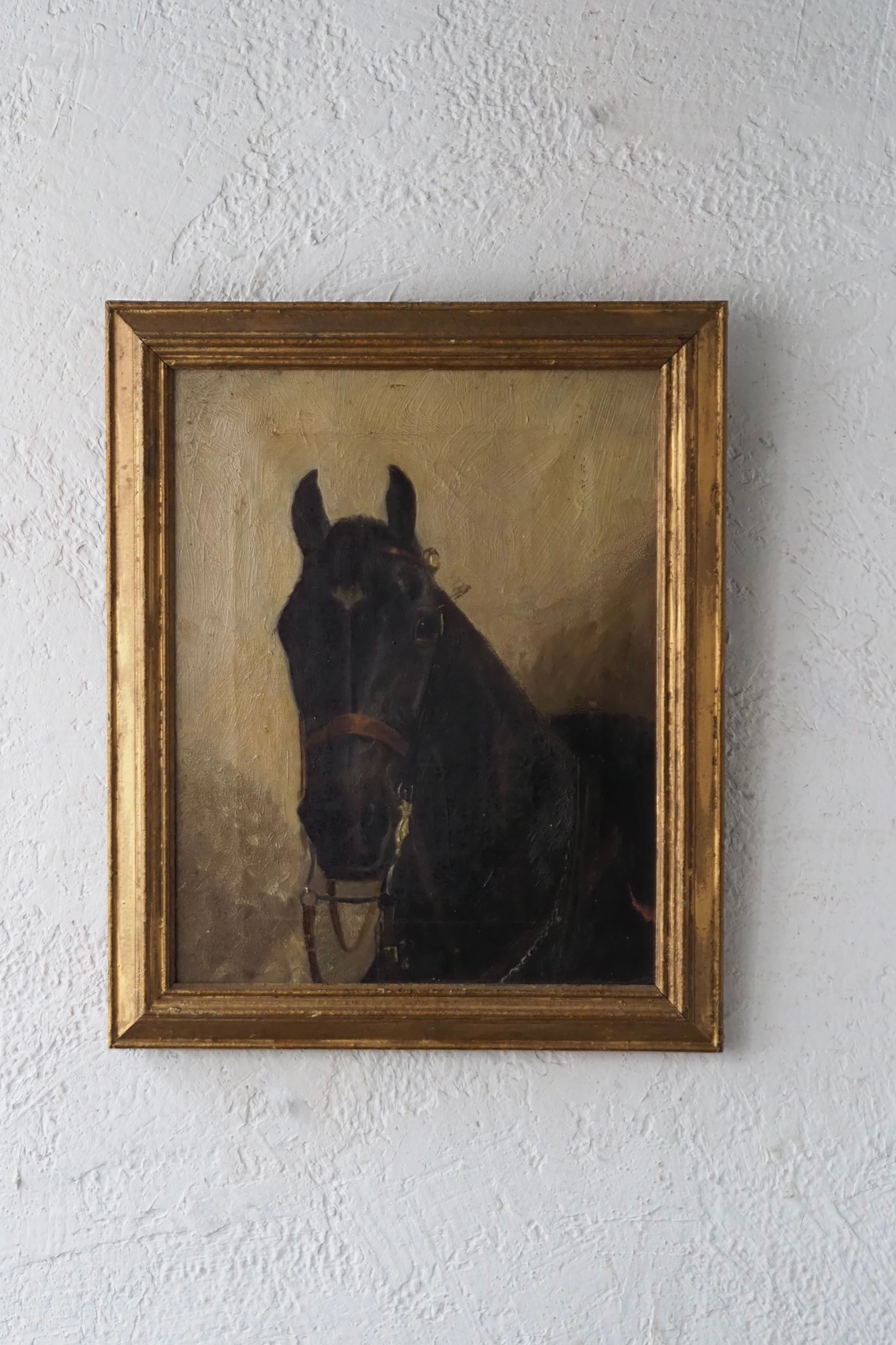 馬の油絵-antique oil painting frame | アンティーク.ヴィンテージ