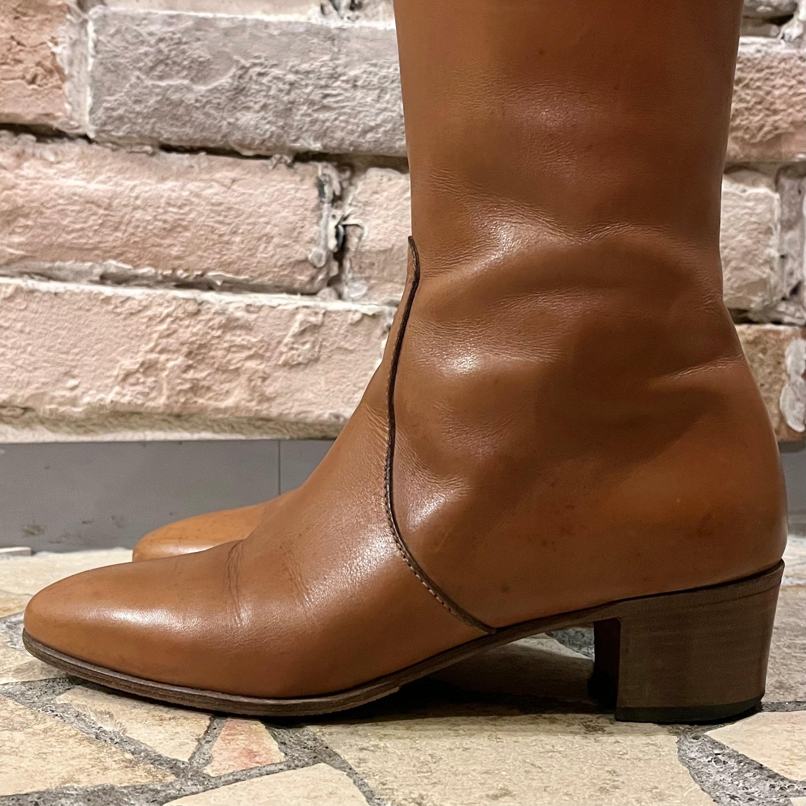 tanino crisci “camel long boots” size36 イタリア製 タニノ