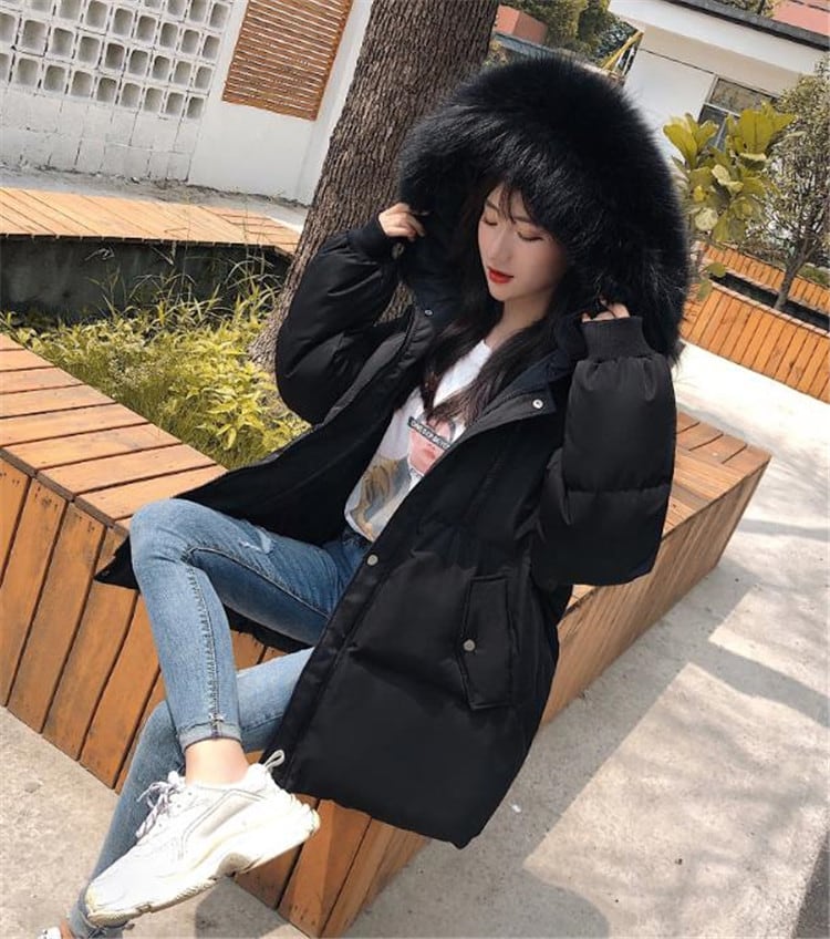 綿のコート 冬の服 韓国語バージョン 厚手 怠惰な風 綿の服 | 森のあらいぐま powered by BASE