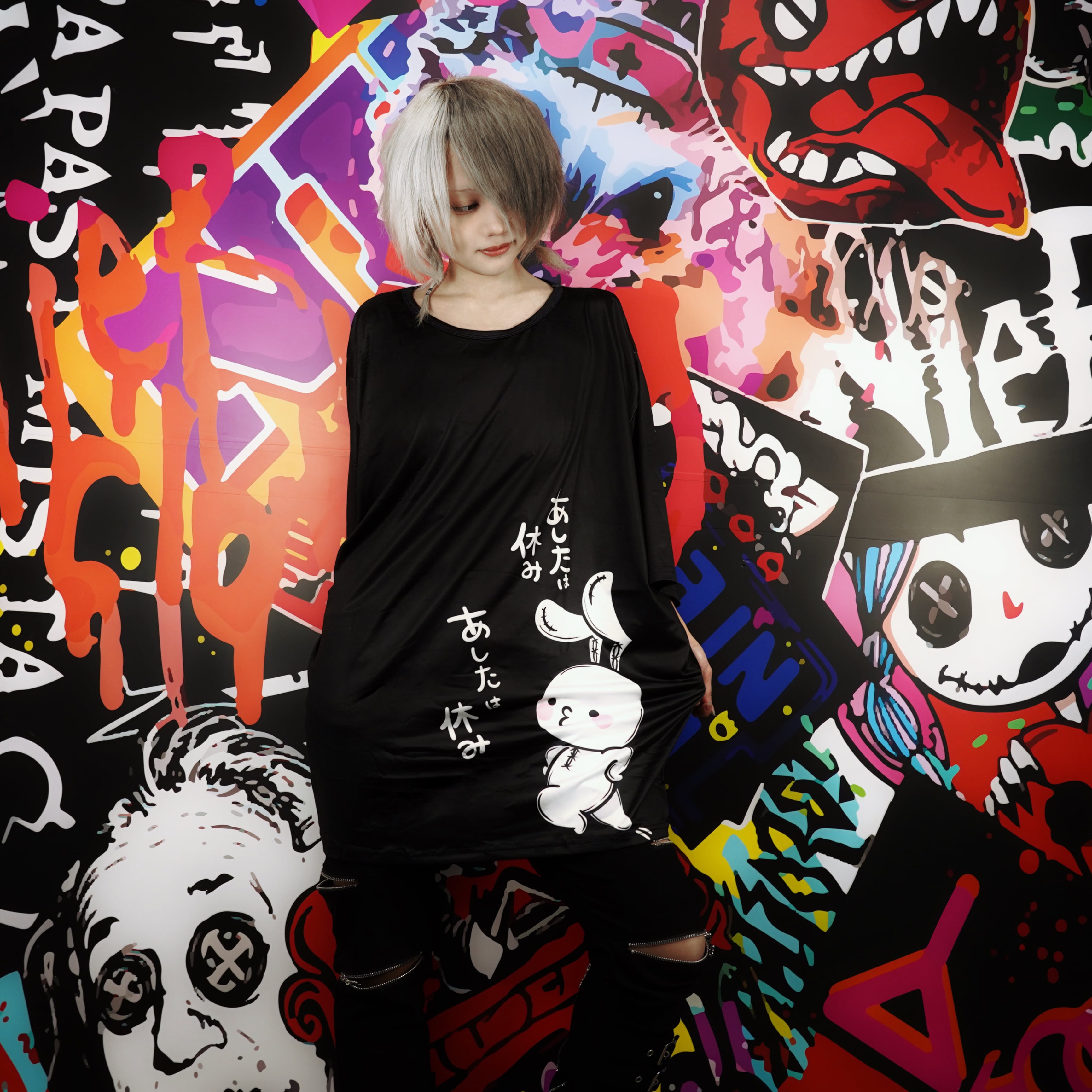 あしたは休みOVER SIZE CUTSEW【NIERちゃん】 | NIER CLOTHING