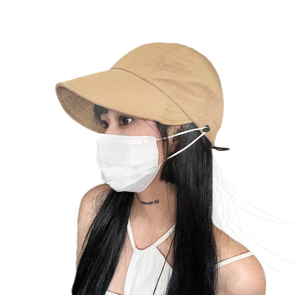 【新着特価】UVカット帽子 ベースボールキャップ レディース uvカット防止 日焼け防止 キャップ 帽子 uvカット 日焼け 止め 防止 帽子 速乾通気uvカット帽子 日除け キャップ 吊り下げ式バックルやポケットを備えた設計(カーキ)