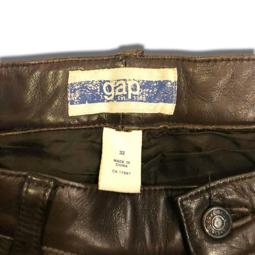 レザーパンツ　leather pants old gap