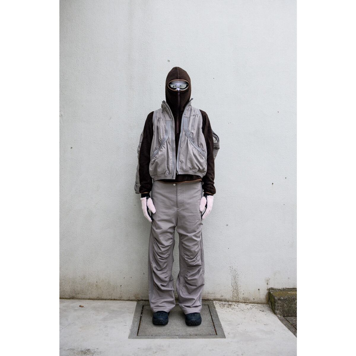 残り1点】JIAN YE 23AW / RUNNER PANTS / GRAY (23AW-RNNR PT