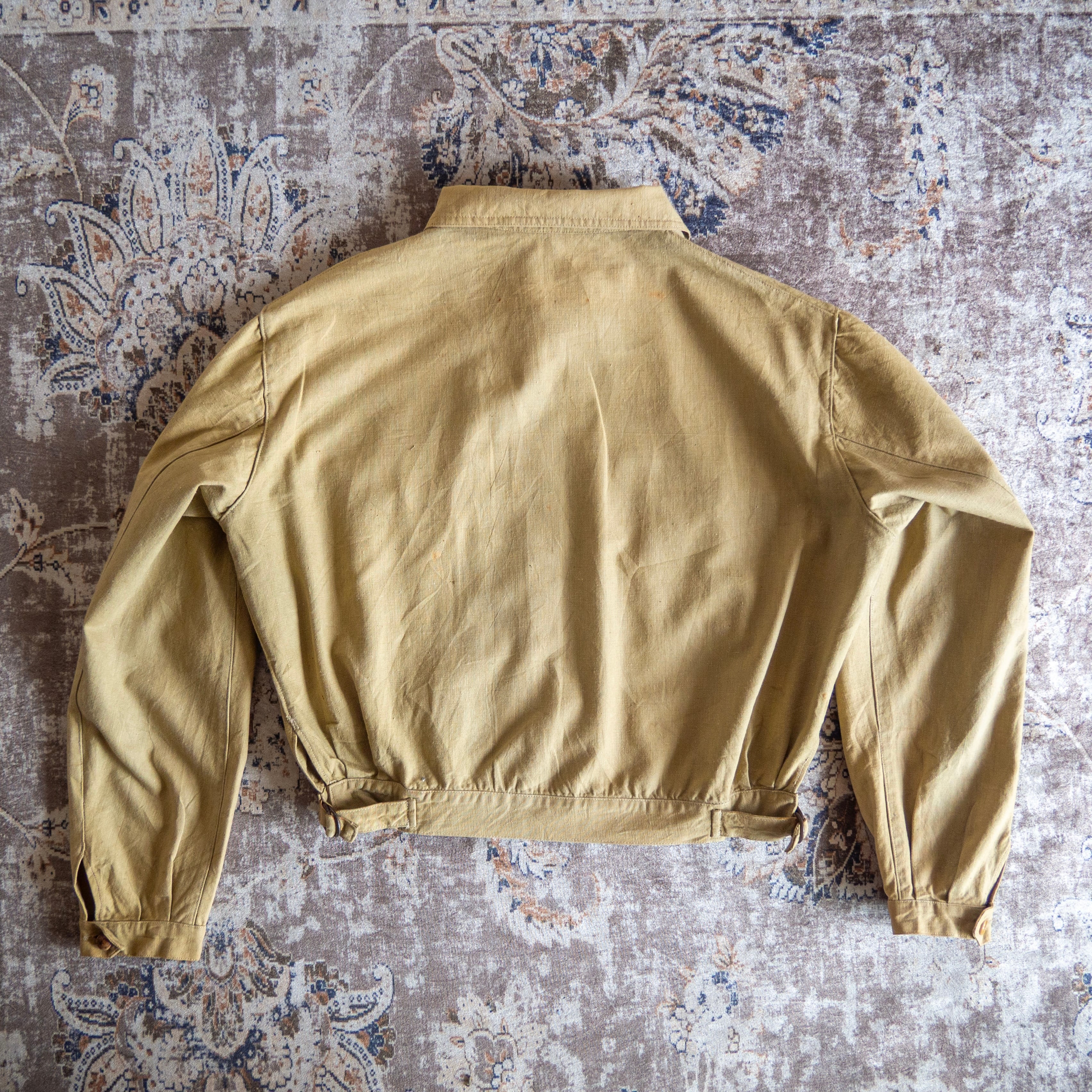 1930s French Cotton Cyclist Jacket