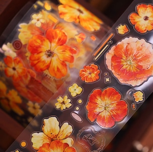 新作☆YB72|小白家【鎏金漫漫】型抜き PETテープ 新作☆YB72|小白家【鎏金漫漫】型抜き PETテープ