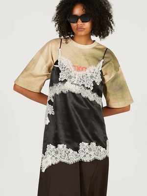 【26SS】PRANK PROJECT プランクプロジェクト / Asymmetrical Lace Camisole / レースキャミソール