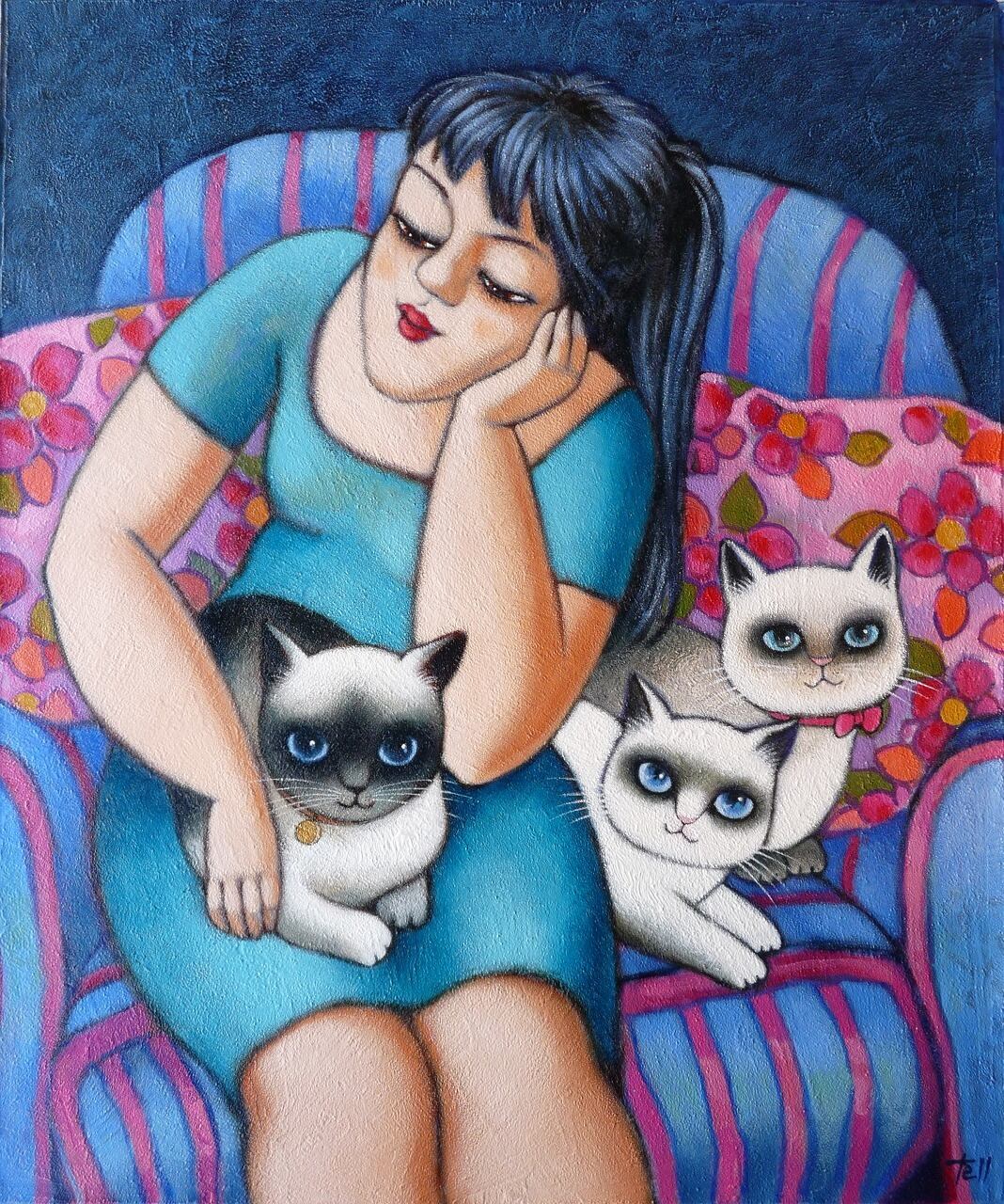 母猫と子どもたち | Mama cat and her children