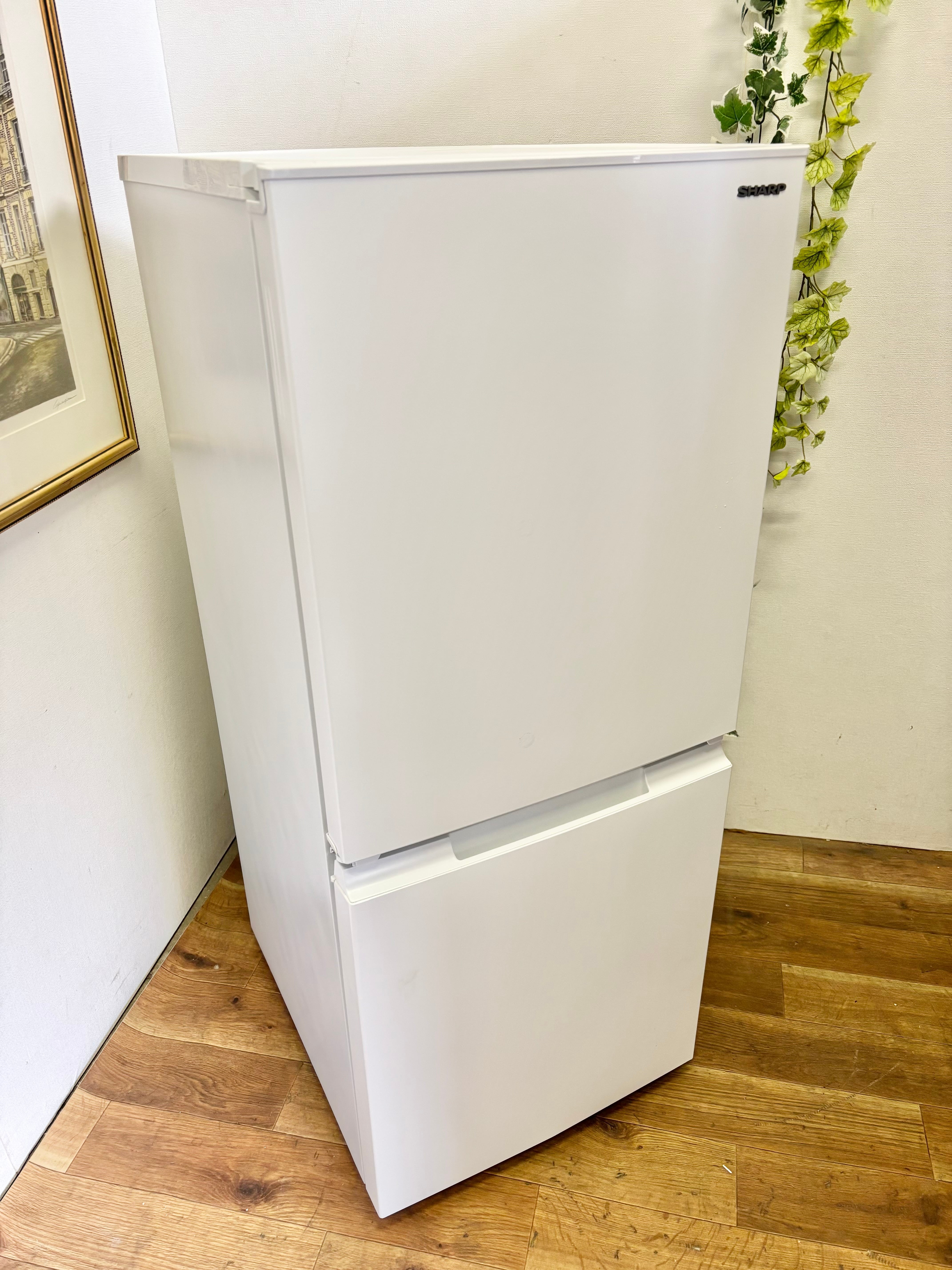 SHARP ノンフロン冷凍冷蔵庫 137L 2019年 SJ-14E6-KW | 【オンライン