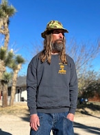 "WORK FOR PEACE" POCKET CREW SWEATSHIRT