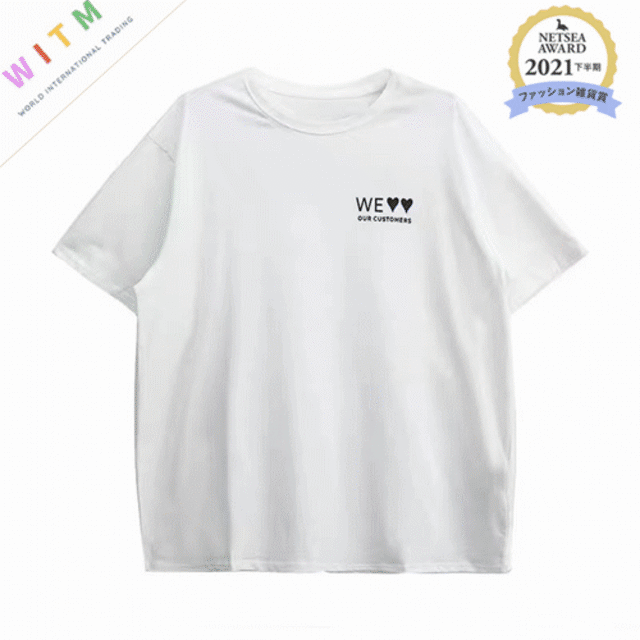 2022春夏新作 プリント Tシャツ 人気 tシャツ ウェスト締める トレンド感 レディース 着回し
