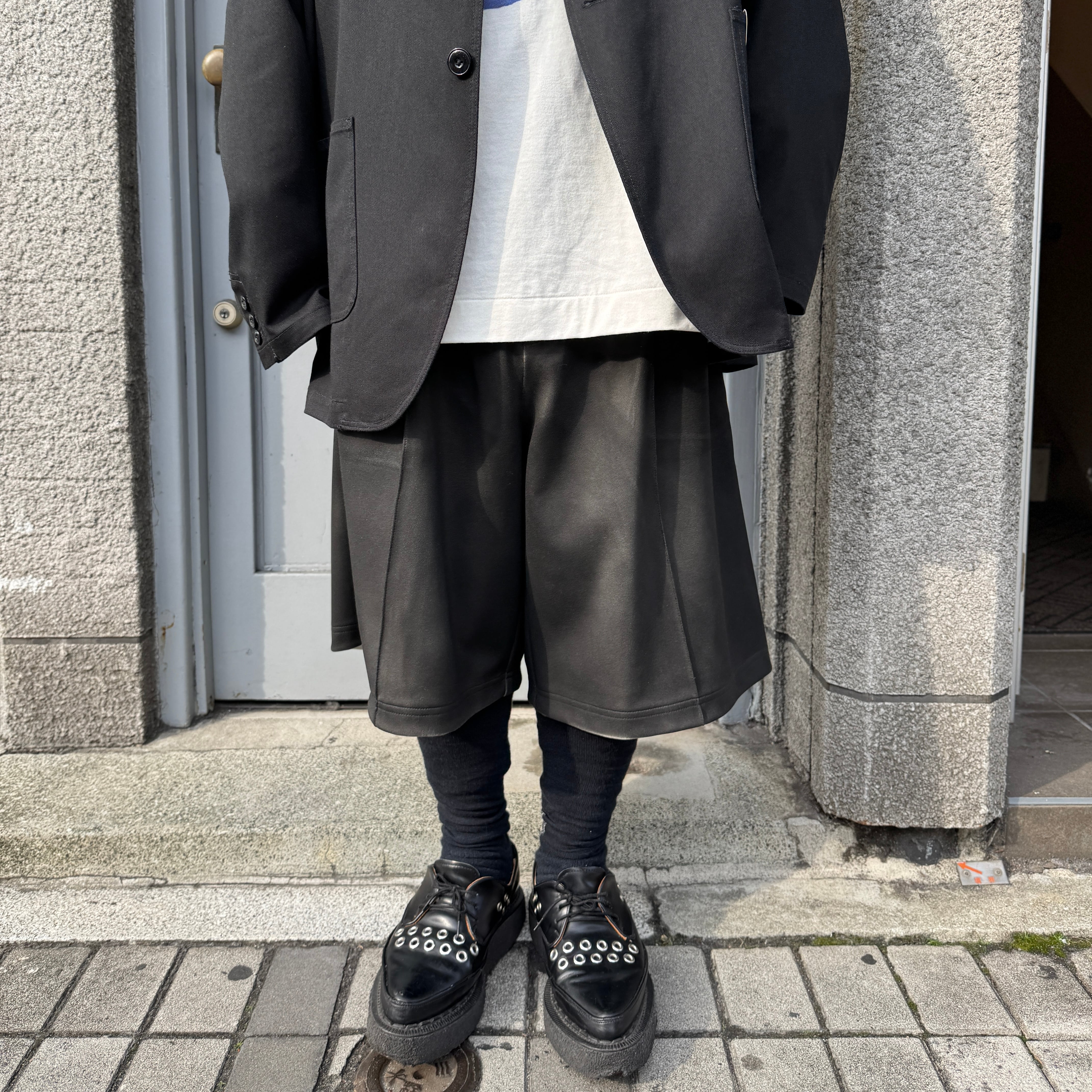 TAAKK / Short Track Pants / BLACK | ふぁいん