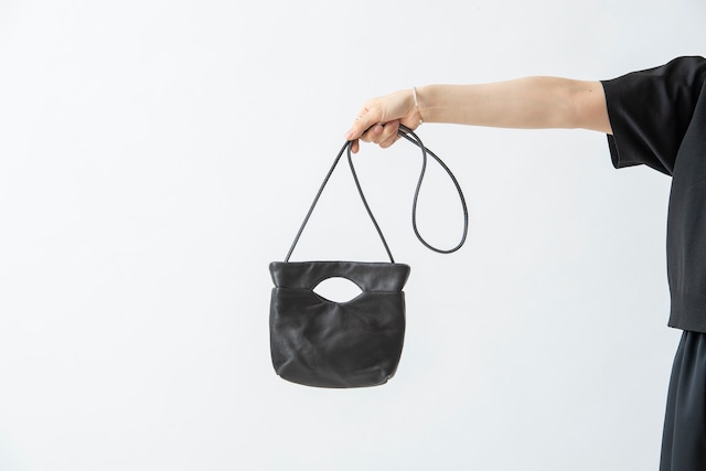 BUBUN：shoulder bag -S. black