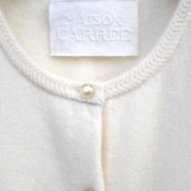 MAISON CARRÉE CASHMERE Blanchett CARDIGAN "IVORY"