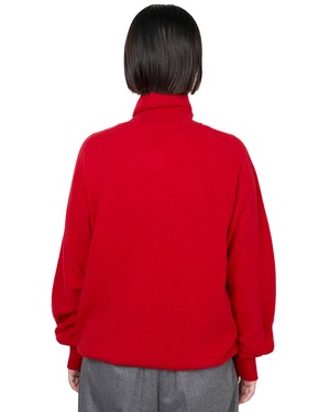 ssstein "EXTRA FINE WOOL KNIT TURTLE NECK LS〔RED〕"