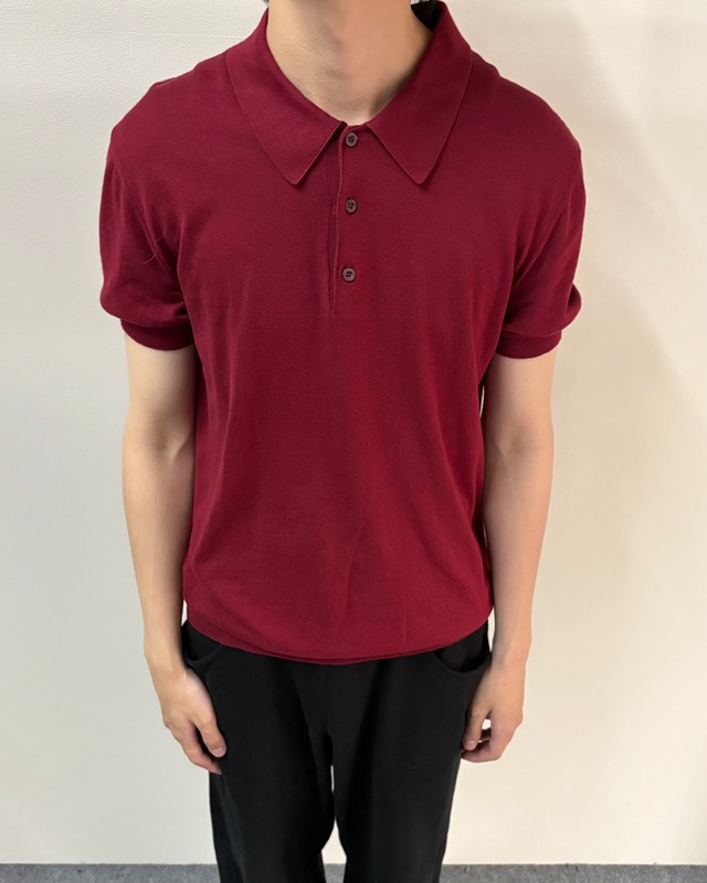 【2018's PRADA】summer knit basic polo