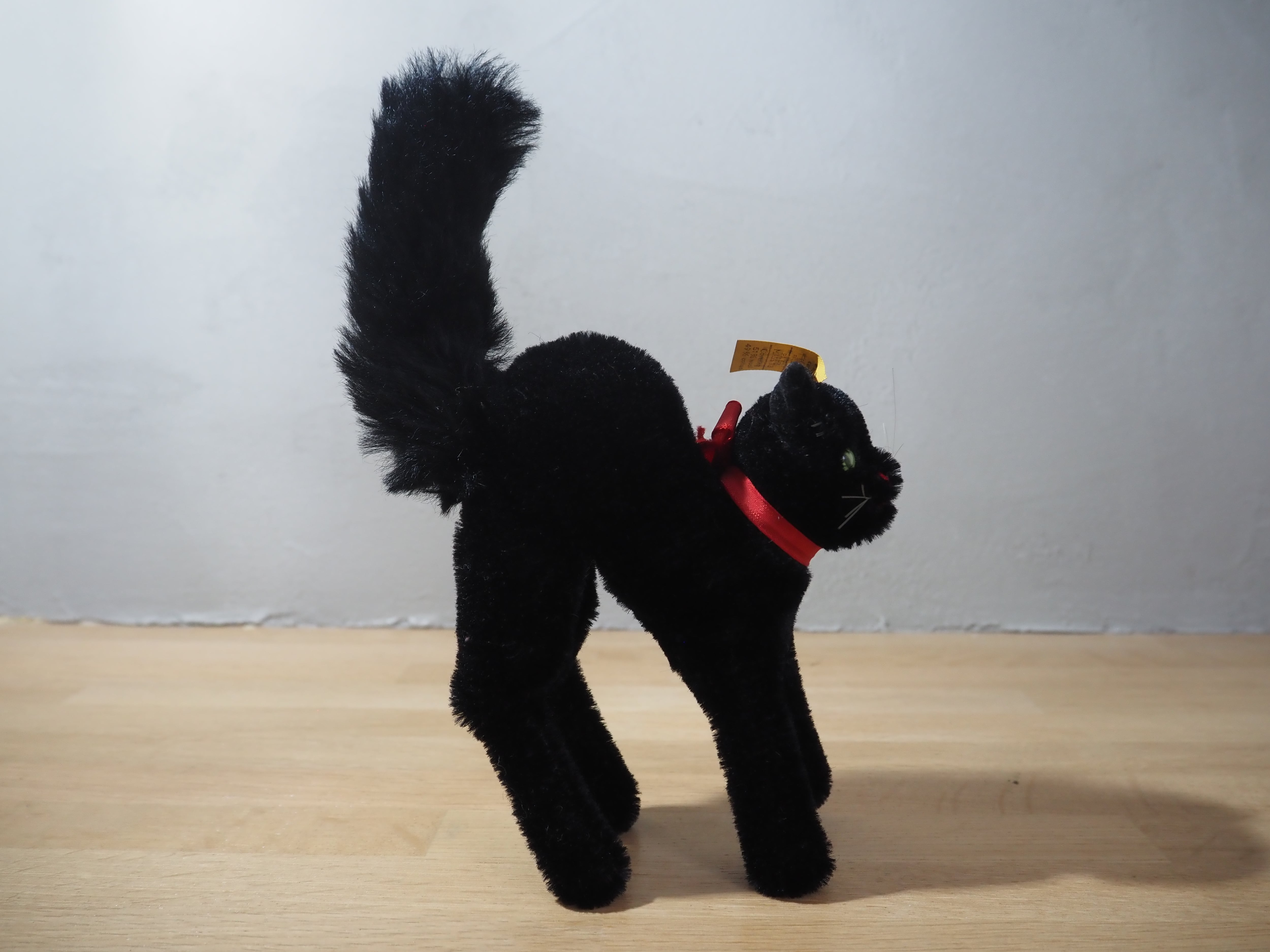 オールド シュタイフ ネコ トムキャット Steiff Black Tom Cat 14cm