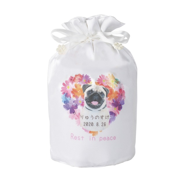 4寸骨壺カバー ワンポイント