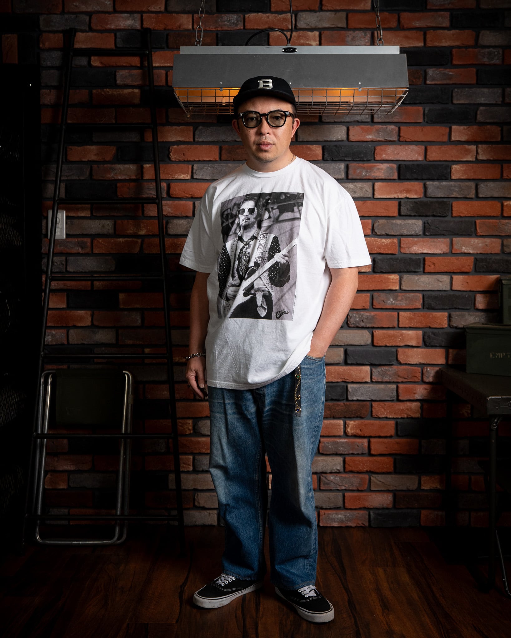 THRIFTY LOOK】ERIC CLAPTON TEE 新品 ユーズド加工 L XL エリック