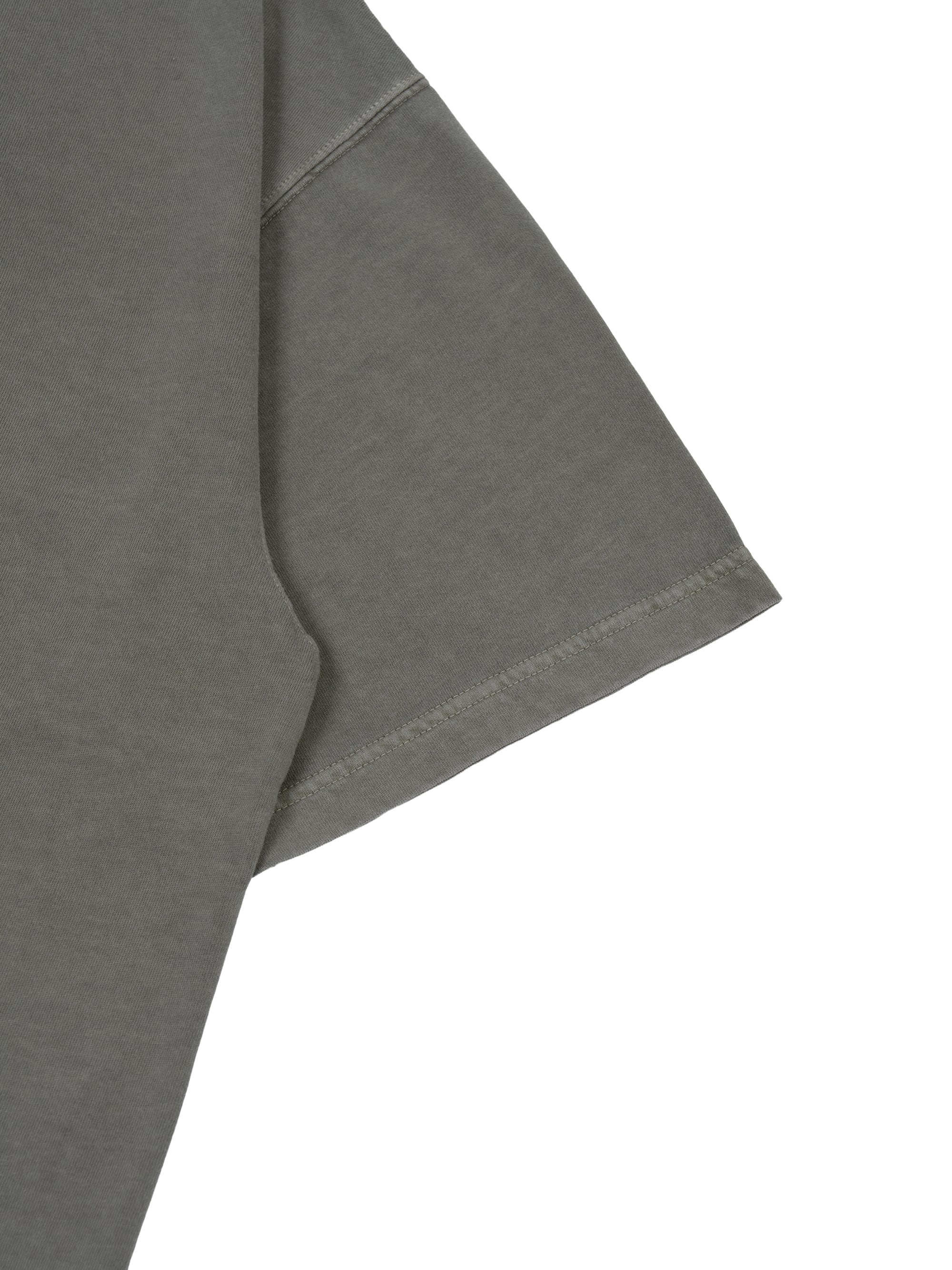 Organic Cotton Pigment Dyed Relax Fit T-shirts (khaki) | OVY