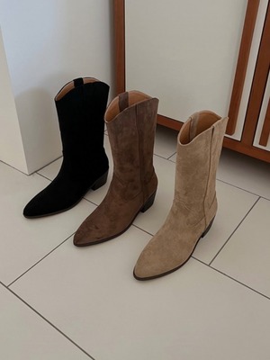 medium western boots / 3color