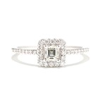 ダイヤモンド デザインリング pt950 / VS2 / M / 0.300ct / 0.200ct