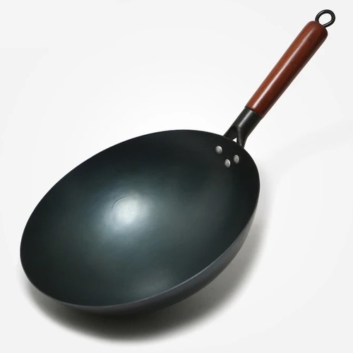 中華鍋 36cm 業務用 店舗用 鉄鍋 木製ハンドル 大型 調理器具