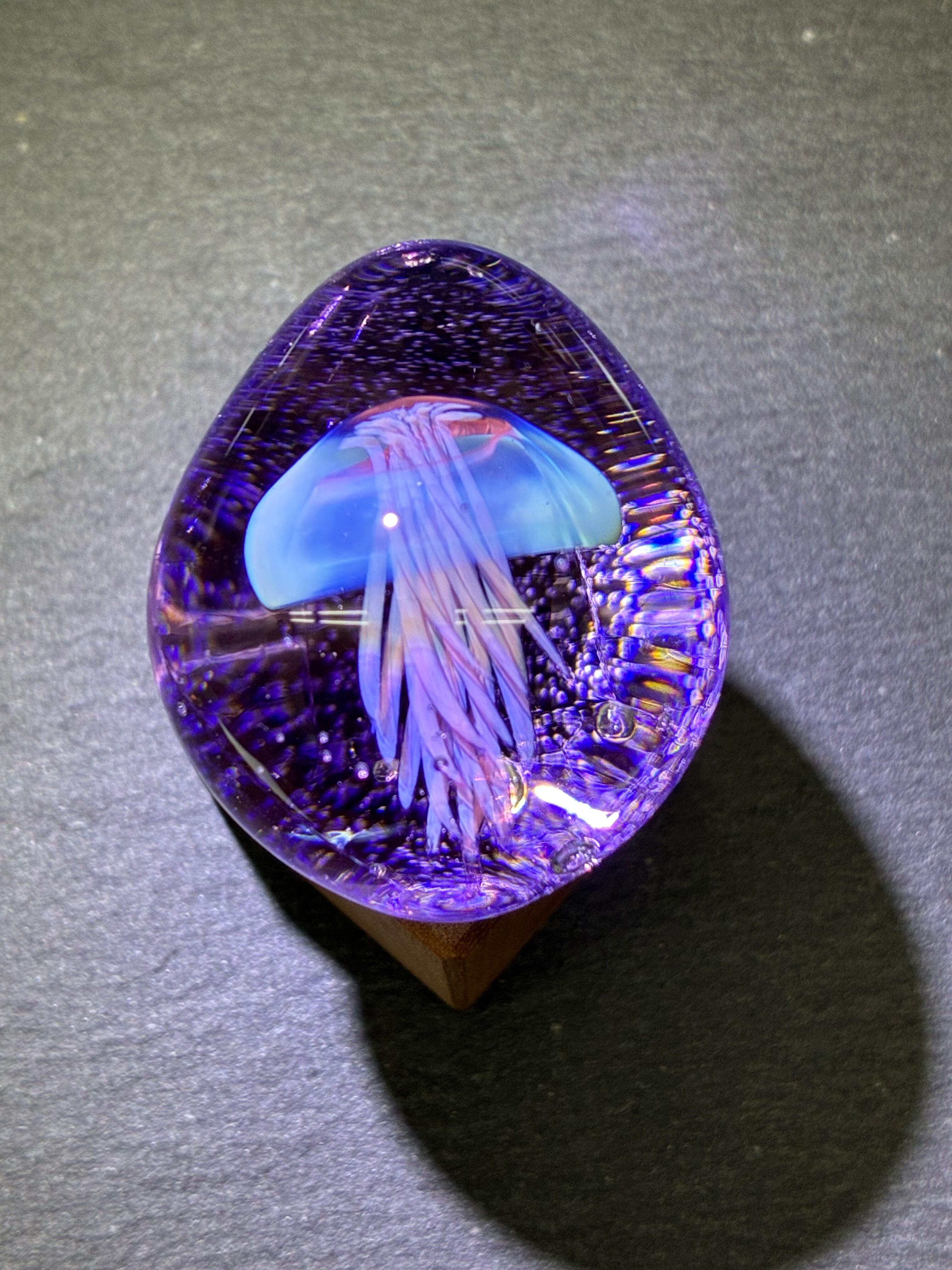 ボヘミアガラス モーゼル Moser 花瓶 フラワーベース プラム