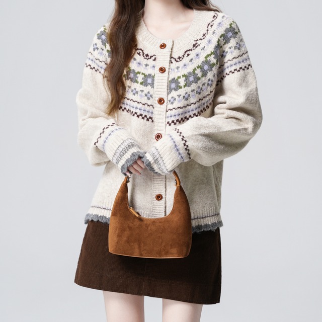 Nordic Knit Cardigan　R0274