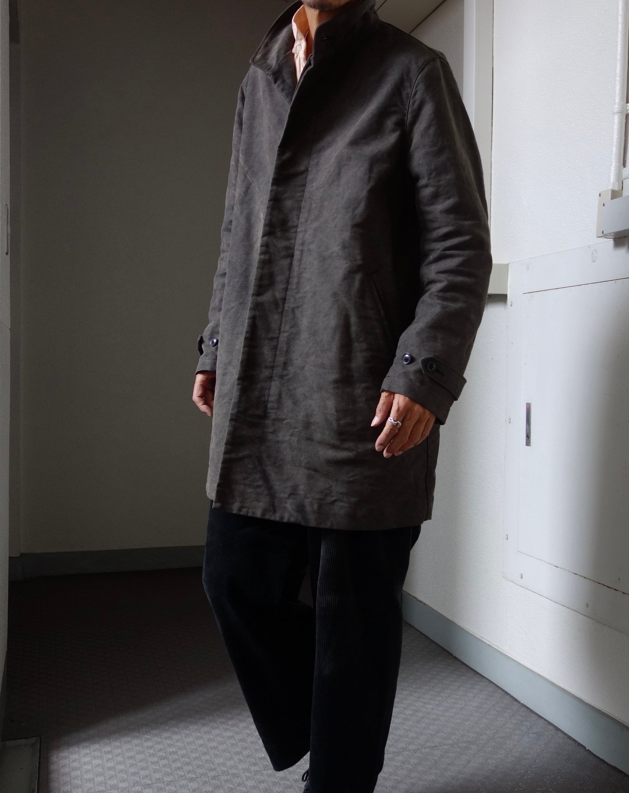 新品classic moleskin shoesmakers classic moleskin shoesmakers coat / black | ATELIER GARDENIA