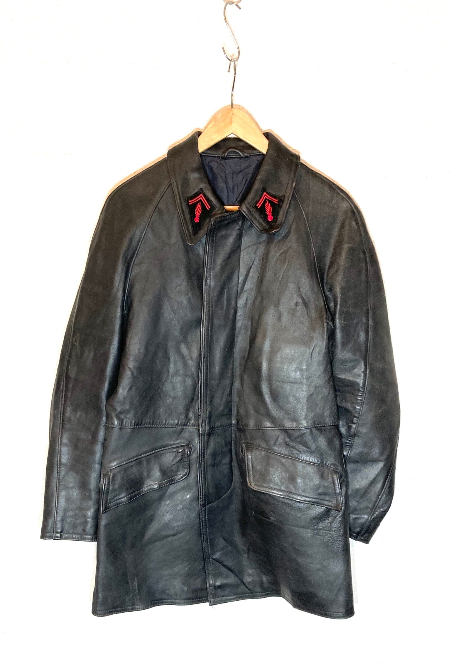 1950s French Leather Fire Man Jacket | UNKNOWN