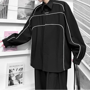 Line Design Oversize Shirt【L0320】