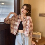 七分丈 チェックシャツ G10CSH0027