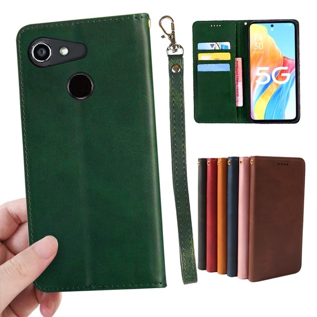 京セラ GRATINA KYV48 ケース 手帳型 適用 アンドロイド ワン S6 カバー 手帳 Android One S6 手帳型ケース GRATINAKYV48 ワンS6 KYV48ケース androidones6ケース グラティーナ スマホケース 【GoKIGIoD】 財布型 内蔵マグネット 弱磁 ストラップ 同梱 カード収納 ストラップホール スタンド機能 レトロ グリーン