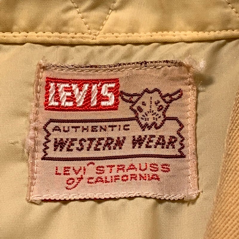 50's LEVI'S リーバイス ウールギャバジンウェスタンシャツ ショート ...