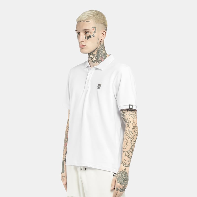 HIPANDA ハイパンダ】メンズ ポロシャツ MEN'S ONE-POINT PRINTED