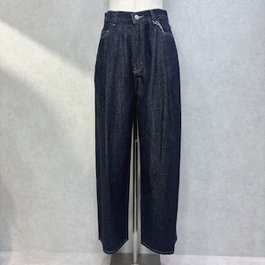 【cafune;】10OZ DENIM TUCK PANTS