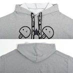 ロゴ紐ベーマークパーカー