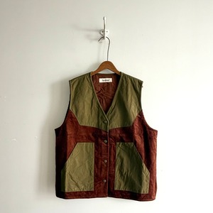 C1138 Corduroy×High-density Twill Utility Vest