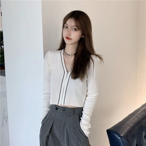 【韓国通販 dgo】v-neck short knit cardigan 2colors（A0331）センス溢れるファッションitem