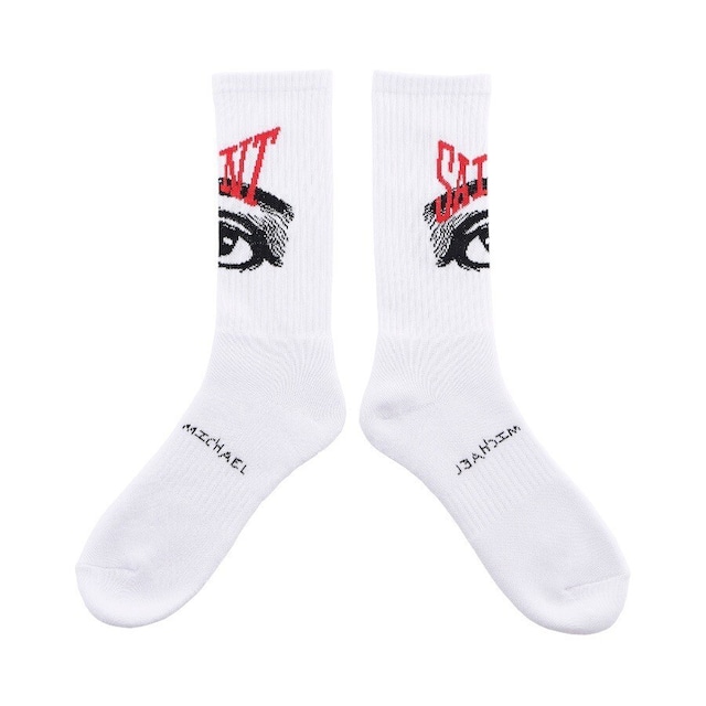 【SAINT MICHAEL】SM-YS8-0000-101/SOCKS/EYE/WHITE