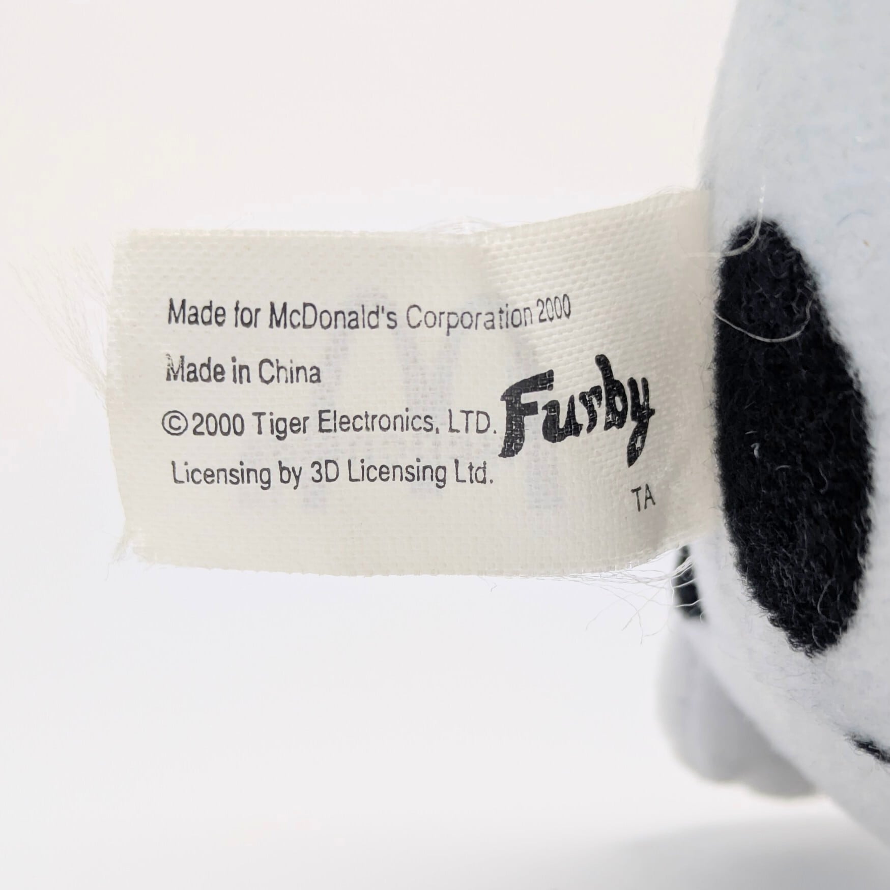 ☆ VINTAGE2000 ☆【 McDonald's × Furby ( ファービー )】 マクドナルドミールトイ / 2000年製 / ボールチェーン ぬいぐるみ キーホルダー　〚アメリカン雑貨 アメトイ〛