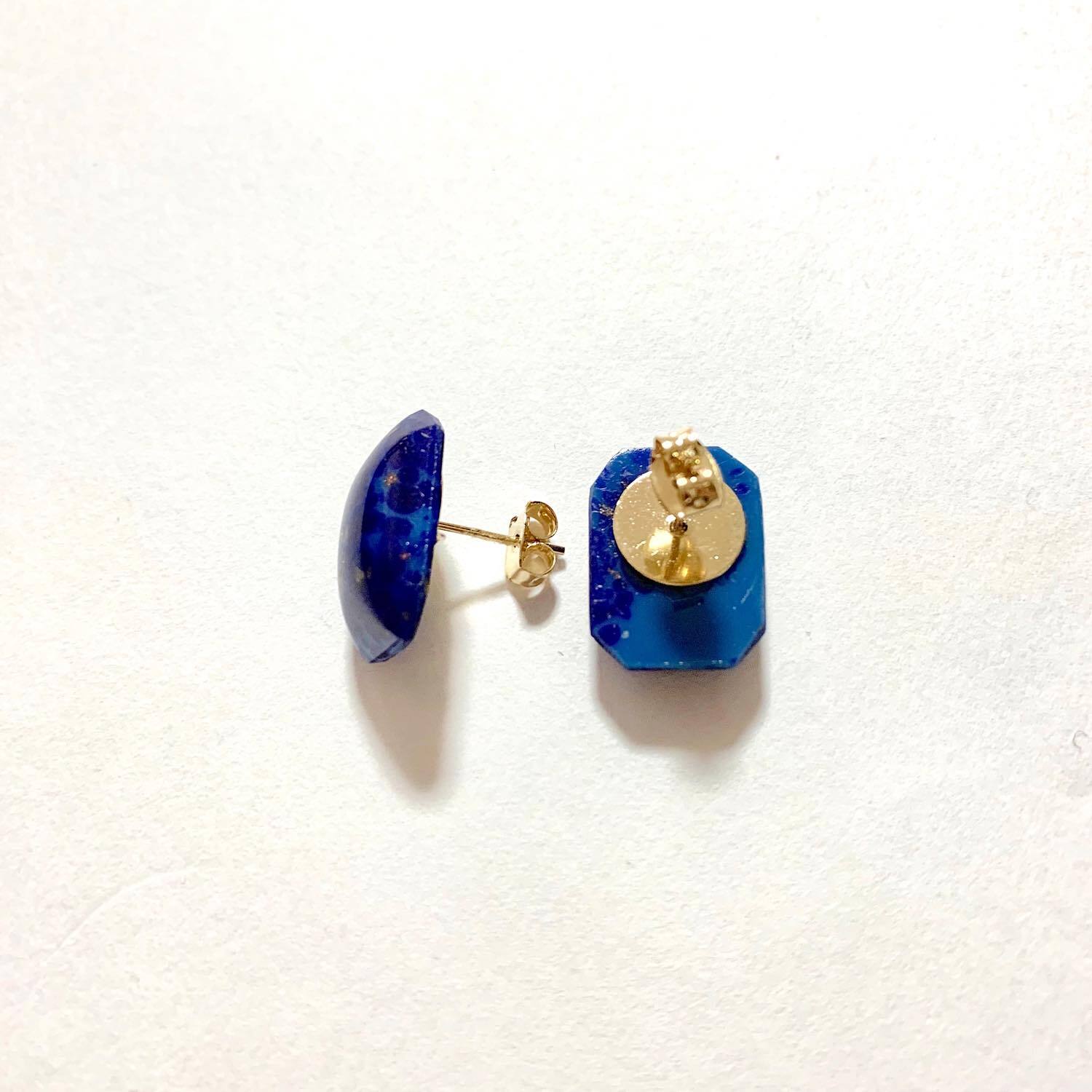 チェコスクエアヴィンテージカボションの〈ピアス/イヤリング〉 | Dua