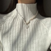 《グレードAA》 淡水パール チェーンネックレス［SSN042］