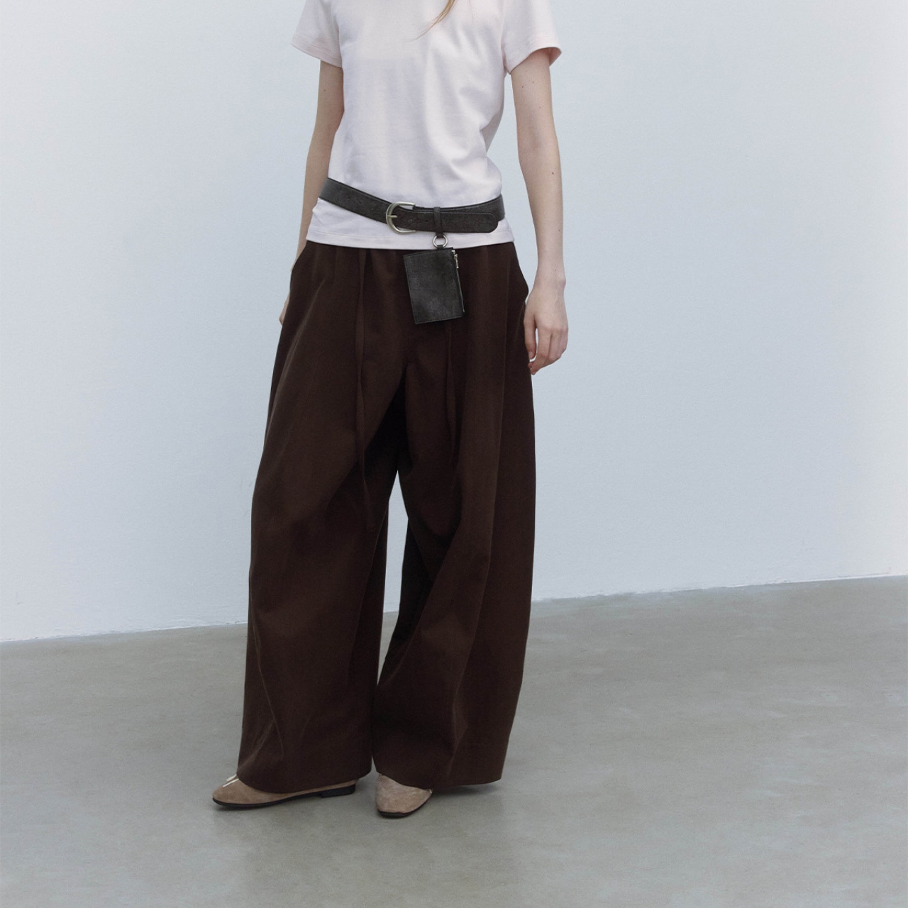 Drawstring Wide Leg Pants【5color】 T3481